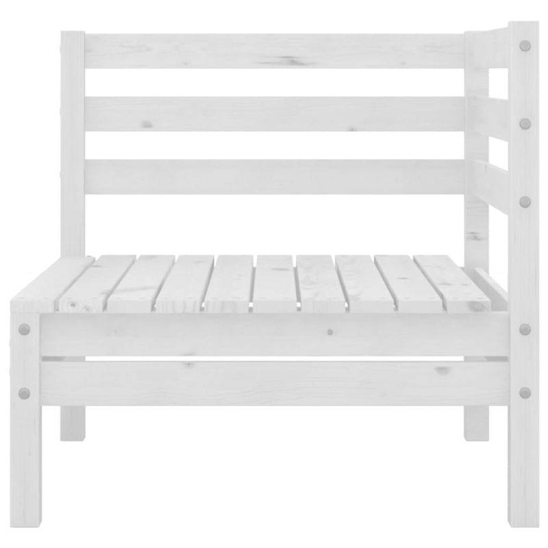 Casa si Gradina - Gradina si terasa - Mobilier exterior - Seturi mobila gradina - Set mobilier de gradina, 4 piese, alb, lemn masiv de pin - Infinity.ro