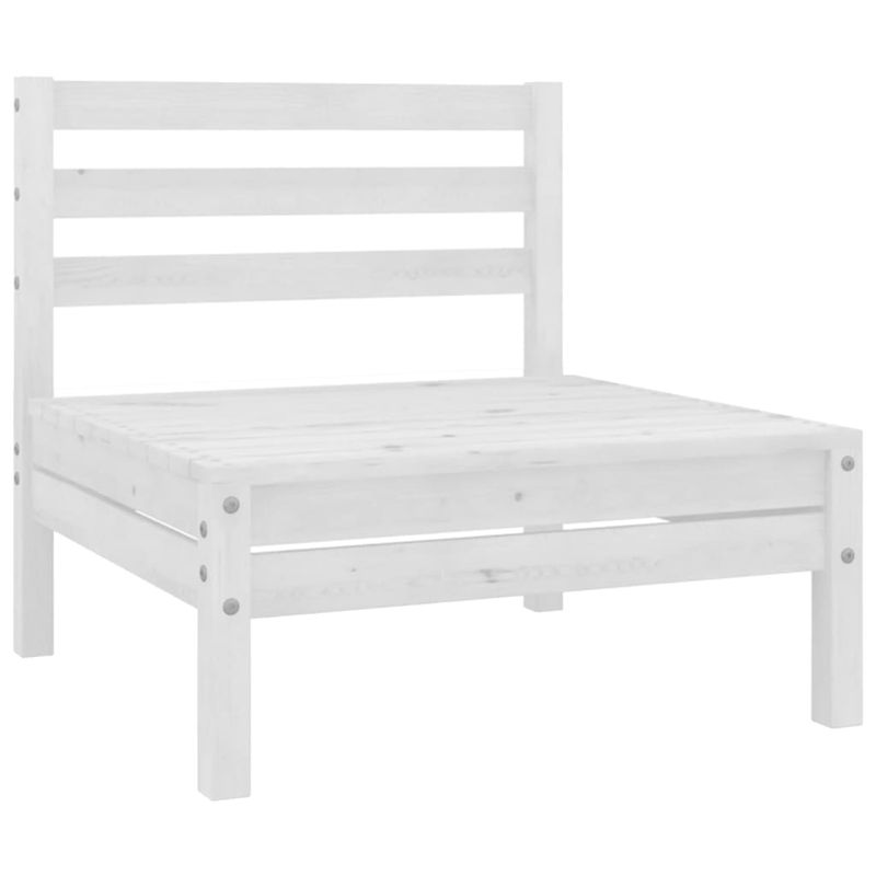 Casa si Gradina - Gradina si terasa - Mobilier exterior - Seturi mobila gradina - Set mobilier de gradina, 4 piese, alb, lemn masiv de pin - Infinity.ro