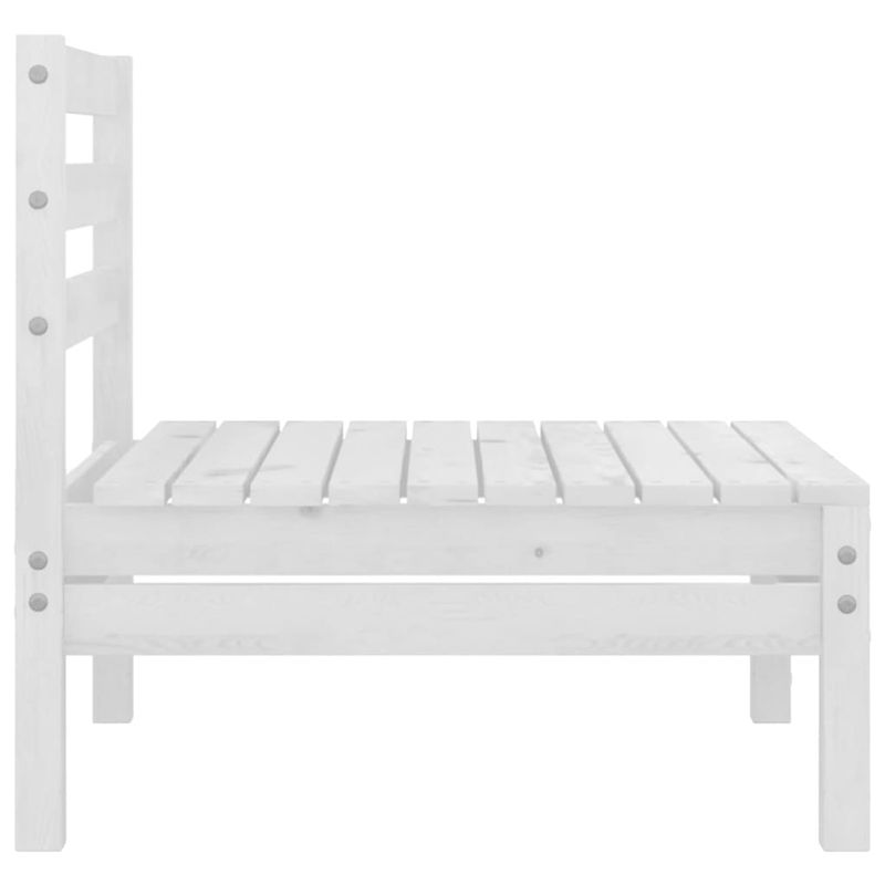Casa si Gradina - Gradina si terasa - Mobilier exterior - Seturi mobila gradina - Set mobilier de gradina, 4 piese, alb, lemn masiv de pin - Infinity.ro