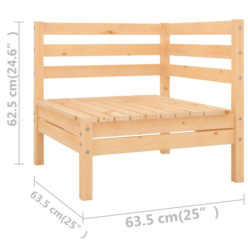 Casa si Gradina - Gradina si terasa - Mobilier exterior - Seturi mobila gradina - Set mobilier de gradina, 6 piese, lemn masiv de pin - Infinity.ro