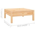 Casa si Gradina - Gradina si terasa - Mobilier exterior - Seturi mobila gradina - Set mobilier de gradina, 7 piese, lemn masiv de pin - Infinity.ro