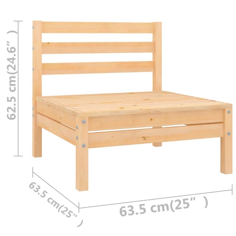 Casa si Gradina - Gradina si terasa - Mobilier exterior - Seturi mobila gradina - Set mobilier de gradina, 7 piese, lemn masiv de pin - Infinity.ro