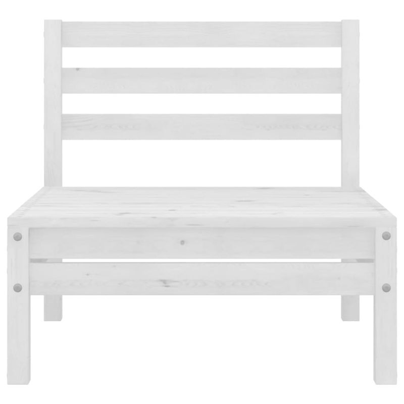 Casa si Gradina - Gradina si terasa - Mobilier exterior - Seturi mobila gradina - Set mobilier de gradina, 4 piese, alb, lemn masiv de pin - Infinity.ro