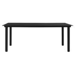 Casa si Gradina - Gradina si terasa - Mobilier exterior - Scaune si sezlonguri gradina - Set mobilier de gradina, 7 piese, negru, ratan PVC - Infinity.ro