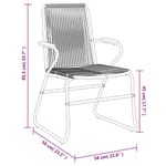 Casa si Gradina - Gradina si terasa - Mobilier exterior - Scaune si sezlonguri gradina - Set mobilier de gradina, 7 piese, negru, ratan PVC - Infinity.ro