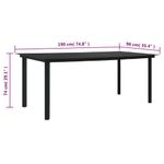 Casa si Gradina - Gradina si terasa - Mobilier exterior - Scaune si sezlonguri gradina - Set mobilier de gradina, 7 piese, negru, ratan PVC - Infinity.ro