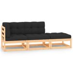 Casa si Gradina - Gradina si terasa - Mobilier exterior - Seturi mobila gradina - Set mobilier de gradina, 3 piese, lemn masiv de pin - Infinity.ro