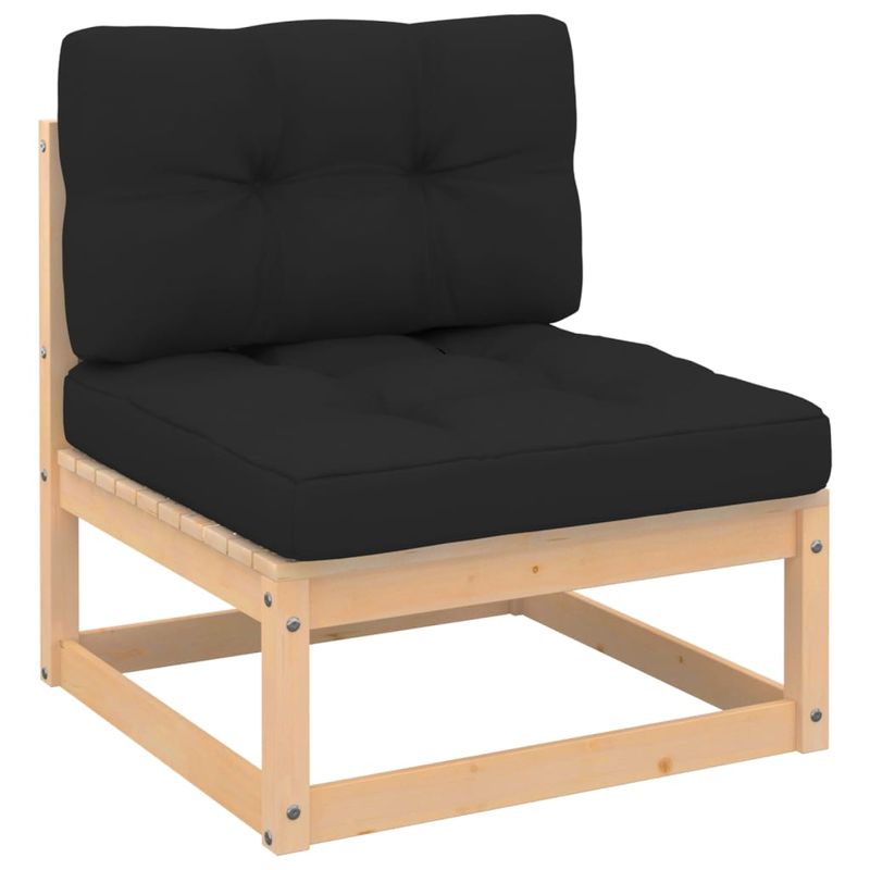 Casa si Gradina - Gradina si terasa - Mobilier exterior - Seturi mobila gradina - Set mobilier de gradina, 3 piese, lemn masiv de pin - Infinity.ro