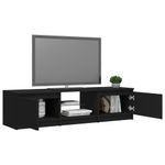 Casa si Gradina - Mobilier - Comode si corpuri - Comode - Comoda TV cu lumini LED, negru, 140x40x35,5 cm - Infinity.ro