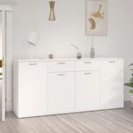 Casa si Gradina - Mobilier - Comode si corpuri - Comode - Servanta, alb, 160x36x75 cm, lemn prelucrat - Infinity.ro