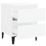 Casa si Gradina - Mobilier - Comode si corpuri - Noptiere - Noptiera, 2 buc., alb, 40x35x50 cm, PAL - Infinity.ro