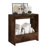 Casa si Gradina - Mobilier - Mese si birouri - Mese living - Masa laterala, stejar fumuriu, 50x26x50 cm, lemn compozit - Infinity.ro