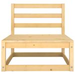 Casa si Gradina - Gradina si terasa - Mobilier exterior - Canapele si fotolii gradina - Canapea coltar de gradina cu perne, 2 piese, lemn masiv de pin, natural, model canapea de mijloc cu pernă de mijloc + suport pentru picioare - Infinity.ro