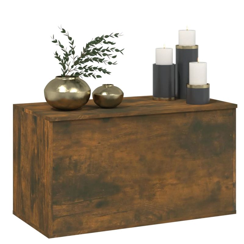 Casa si Gradina - Mobilier - Organizare si depozitare - Cufere si lazi - Cufar de depozitare stejar fumuriu 84x42x46 cm lemn prelucrat - Infinity.ro