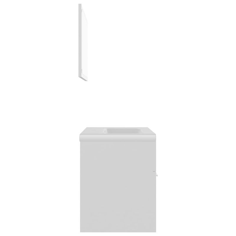 Casa si Gradina - Mobilier - Seturi de mobilier - Seturi baie - Set mobilier de baie, alb, lemn prelucrat - Infinity.ro