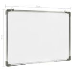 Carti si Birotica - Birotica - Accesorii de birou - Table si clipboard-uri - Tabla magnetica alba cu stergere uscata 70x50 cm otel - Infinity.ro