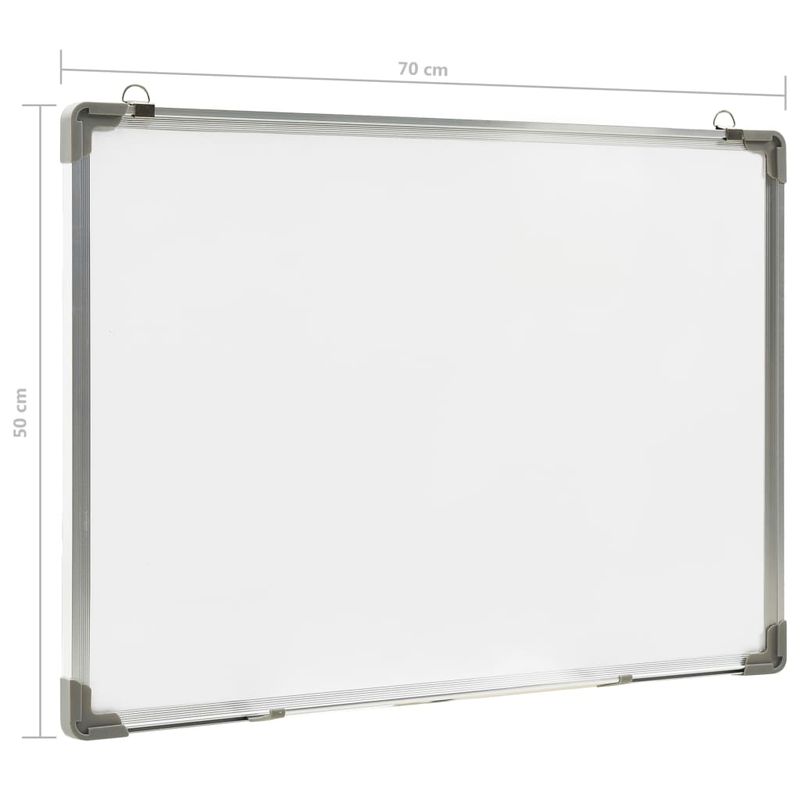 Carti si Birotica - Birotica - Accesorii de birou - Table si clipboard-uri - Tabla magnetica alba cu stergere uscata 70x50 cm otel - Infinity.ro