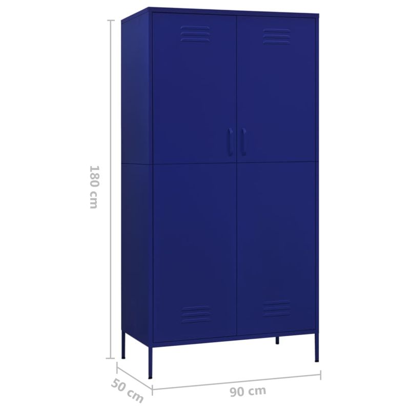 Casa si Gradina - Mobilier - Dulapuri si sifoniere - Sifoniere - Sifonier, bleumarin, 90x50x180 cm, otel - Infinity.ro