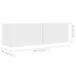 Casa si Gradina - Mobilier - Seturi de mobilier - Seturi living - Set dulapuri TV, 5 piese, alb, lemn prelucrat - Infinity.ro