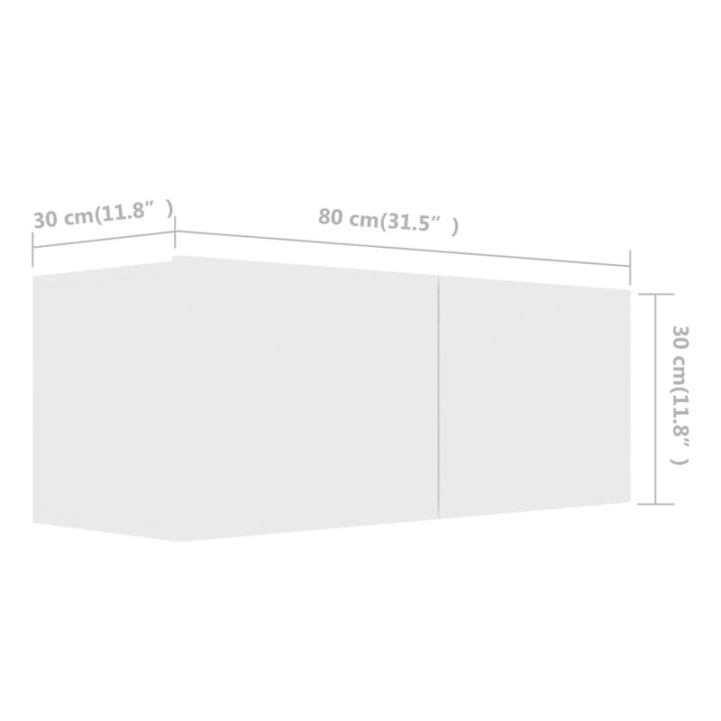 Casa si Gradina - Mobilier - Seturi de mobilier - Seturi living - Set dulapuri TV, 5 piese, alb, lemn prelucrat - Infinity.ro