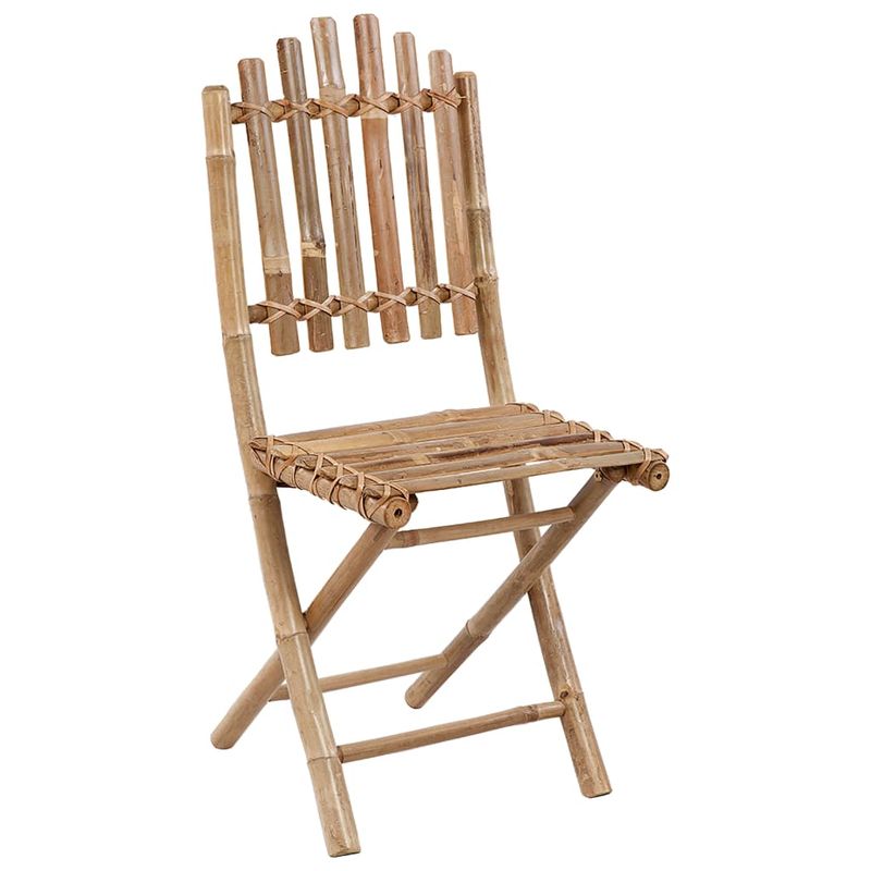 Casa si Gradina - Gradina si terasa - Mobilier exterior - Seturi mobila gradina - Set mobilier de exterior pliabil, cu perne, 5 piese, bambus, antracit, mărime 40x40x3 cm - Infinity.ro