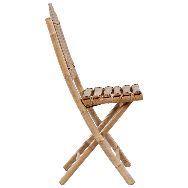 Casa si Gradina - Gradina si terasa - Mobilier exterior - Seturi mobila gradina - Set mobilier de exterior pliabil, cu perne, 5 piese, bambus, antracit, mărime 40x40x3 cm - Infinity.ro