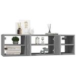 Casa si Gradina - Mobilier - Biblioteci si rafturi - Rafturi - Raft de perete, gri sonoma, 102x30x29 cm, lemn compozit - Infinity.ro