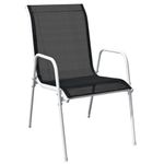 Casa si Gradina - Gradina si terasa - Mobilier exterior - Seturi mobila gradina - Set mobilier de exterior, 9 piese, negru, otel - Infinity.ro