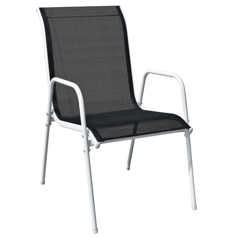 Casa si Gradina - Gradina si terasa - Mobilier exterior - Seturi mobila gradina - Set mobilier de exterior, 9 piese, negru, otel - Infinity.ro