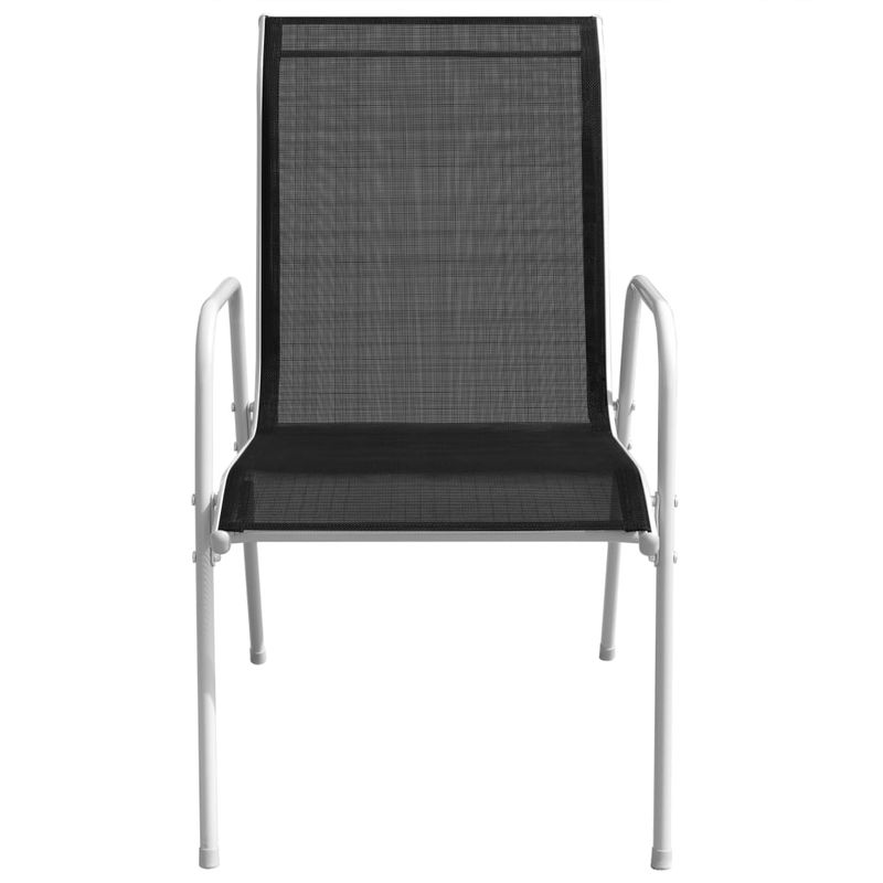 Casa si Gradina - Gradina si terasa - Mobilier exterior - Seturi mobila gradina - Set mobilier de exterior, 9 piese, negru, otel - Infinity.ro