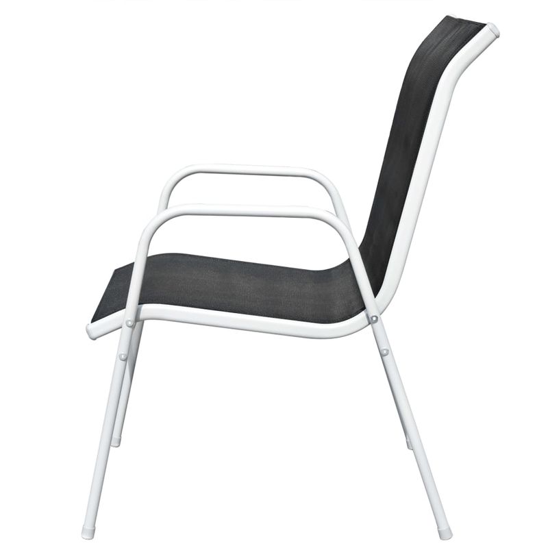 Casa si Gradina - Gradina si terasa - Mobilier exterior - Seturi mobila gradina - Set mobilier de exterior, 9 piese, negru, otel - Infinity.ro