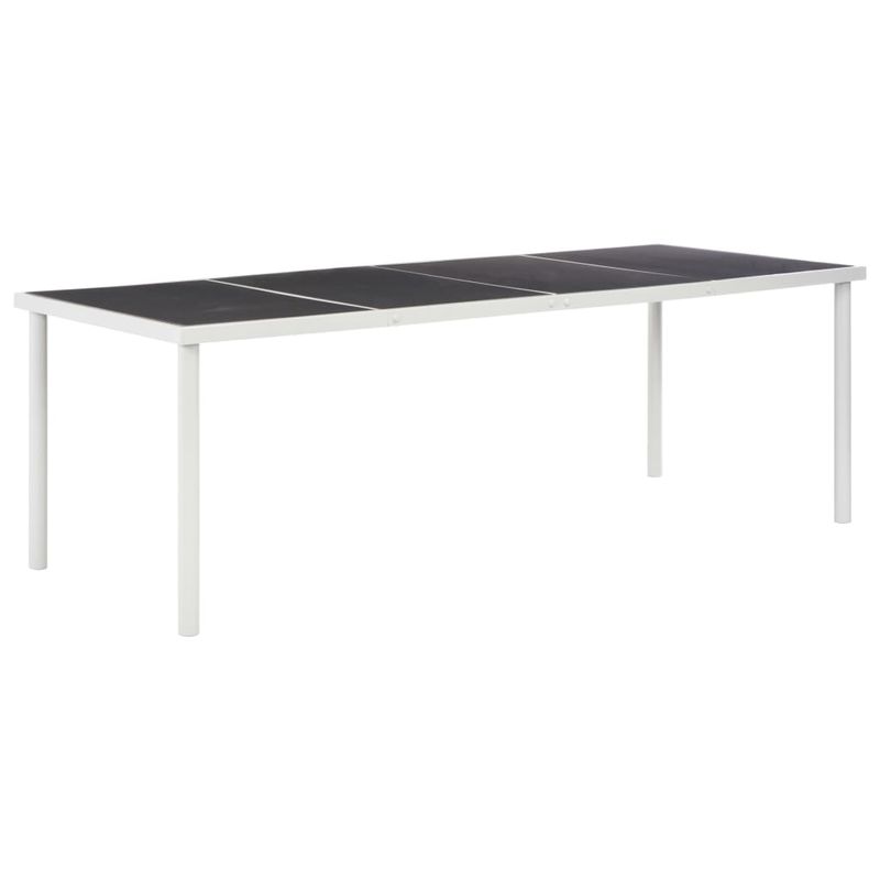 Casa si Gradina - Gradina si terasa - Mobilier exterior - Seturi mobila gradina - Set mobilier de exterior, 9 piese, negru, otel - Infinity.ro