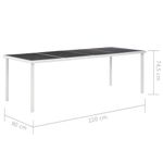Casa si Gradina - Gradina si terasa - Mobilier exterior - Seturi mobila gradina - Set mobilier de exterior, 9 piese, negru, otel - Infinity.ro