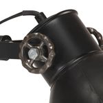 Casa si Gradina - Corpuri si surse de iluminat - Veioze si lampi - Lampi de veghe - Lampa de podea cu 2 abajururi, negru, E27, fonta - Infinity.ro