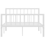 Casa si Gradina - Mobilier - Paturi si accesorii - Paturi - Cadru de pat, alb, 120 x 200 cm, metal - Infinity.ro