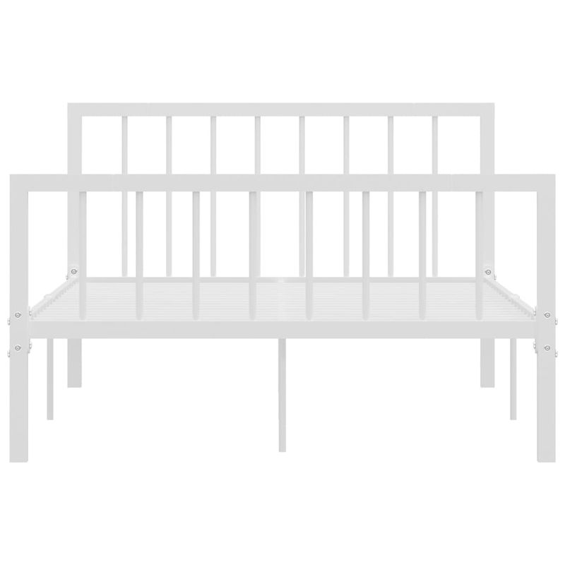 Casa si Gradina - Mobilier - Paturi si accesorii - Paturi - Cadru de pat, alb, 120 x 200 cm, metal - Infinity.ro