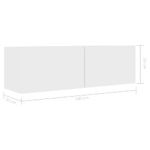 Casa si Gradina - Mobilier - Comode si corpuri - Comode - Comoda TV, alb, 100 x 30 x 30 cm, PAL - Infinity.ro