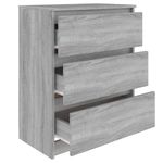 Casa si Gradina - Mobilier - Comode si corpuri - Comode - Servanta, sonoma gri, 60x35x76 cm, lemn prelucrat - Infinity.ro