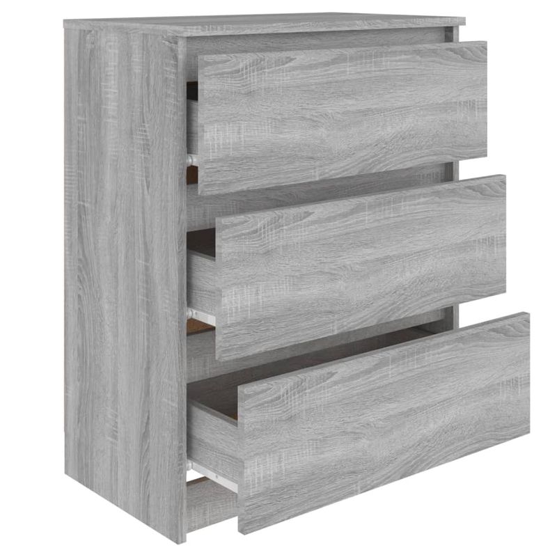 Casa si Gradina - Mobilier - Comode si corpuri - Comode - Servanta, sonoma gri, 60x35x76 cm, lemn prelucrat - Infinity.ro
