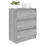 Casa si Gradina - Mobilier - Comode si corpuri - Comode - Servanta, sonoma gri, 60x35x76 cm, lemn prelucrat - Infinity.ro