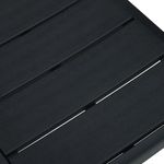 Casa si Gradina - Gradina si terasa - Mobilier exterior - Scaune si sezlonguri gradina - Scaune de gradina, 4 buc., negru, HDPE, aspect lemn - Infinity.ro