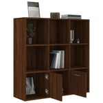 Casa si Gradina - Mobilier - Biblioteci si rafturi - Biblioteci - Biblioteca, stejar maro, 98x30x98 cm - Infinity.ro