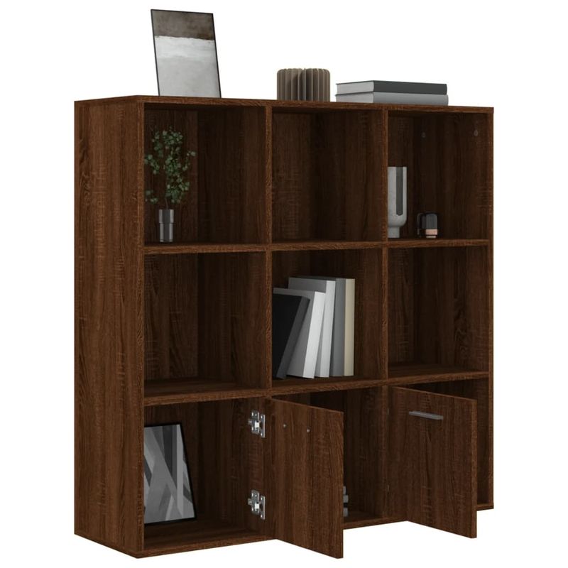 Casa si Gradina - Mobilier - Biblioteci si rafturi - Biblioteci - Biblioteca, stejar maro, 98x30x98 cm - Infinity.ro