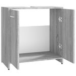Casa si Gradina - Mobilier - Seturi de mobilier - Seturi baie - Dulap de baie, gri sonoma, 60x33x60 cm, lemn prelucrat - Infinity.ro