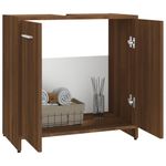 Casa si Gradina - Mobilier - Seturi de mobilier - Seturi baie - Dulap de baie, stejar maro, 60x33x60 cm, lemn prelucrat - Infinity.ro