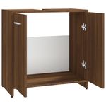 Casa si Gradina - Mobilier - Seturi de mobilier - Seturi baie - Dulap de baie, stejar maro, 60x33x60 cm, lemn prelucrat - Infinity.ro