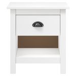 Casa si Gradina - Mobilier - Comode si corpuri - Noptiere - Noptiere Hill, 2 buc., 46x35x49,5 cm, lemn masiv de pin, alb - Infinity.ro