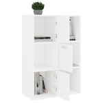 Casa si Gradina - Mobilier - Biblioteci si rafturi - Biblioteci - Dulap de depozitare, alb, 60 x 29,5 x 90 cm, PAL - Infinity.ro