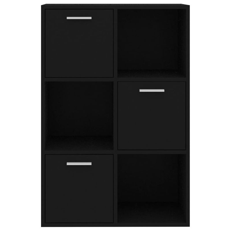 Casa si Gradina - Mobilier - Biblioteci si rafturi - Biblioteci - Dulap de depozitare, negru, 60 x 29,5 x 90 cm, PAL - Infinity.ro