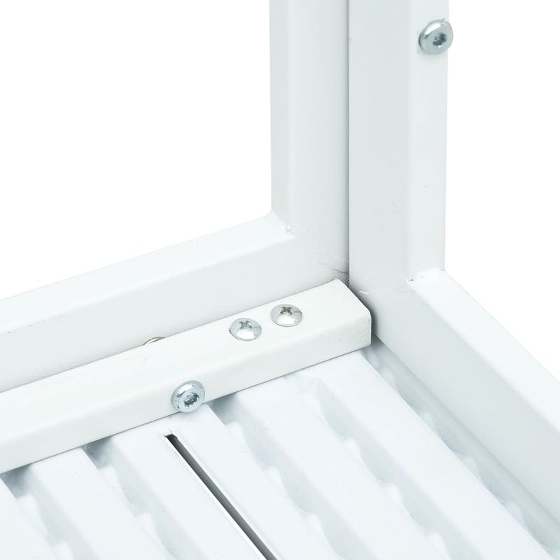 Casa si Gradina - Mobilier - Mese si birouri - Masute de cafea - Masuta de cafea, alb, 78x78x74 cm, HDPE, aspect lemn - Infinity.ro